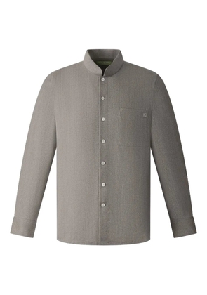 Shanghai Tang buttoned wool shirt - Grey