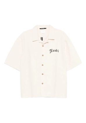 Ksubi logo-embroidered shirt - White