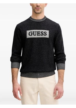 GUESS USA logo-embellishment sweater - Black
