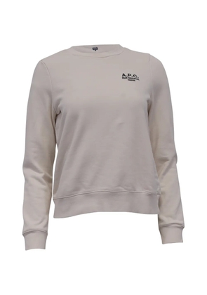 A.P.C. logo-embroidered sweatshirt - White