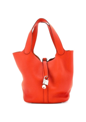 Hermès Pre-Owned Picotin Lock Bag Clemence MM bucket bag - Orange