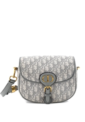 Christian Dior Pre-Owned Bobby Flap Bag Oblique Canvas Medium crossbody bag - Grey
