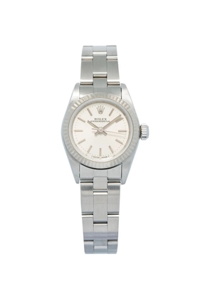 Rolex Perpetual Oyster fluted 26mm watch - White