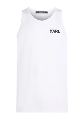 Karl Lagerfeld Karl-print tank top - White