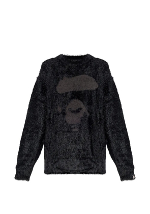 A BATHING APE® ape motif knitted sweater - Black