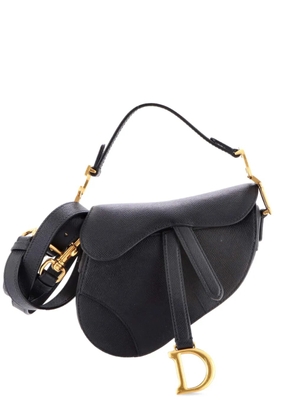 Christian Dior Pre-Owned Saddle Handbag with Strap Leather Mini shoulder bag - Black