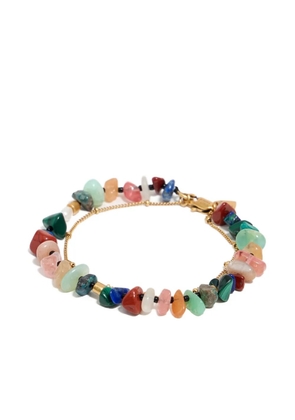 Bimba y Lola stone-embellished double-layer bracelet - Gold