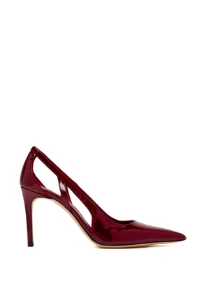Stuart Weitzman cut-out pointed pumps - Red