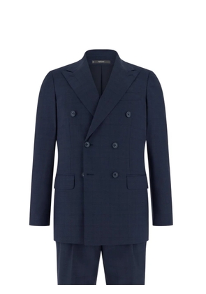 Boggi Milano Prince Wales check double-breasted suit - Blue