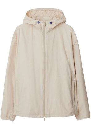 Burberry Equestrian Knight-motif hooded jacket - Neutrals