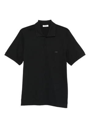 SANDRO stud-fastening polo shirt - Black