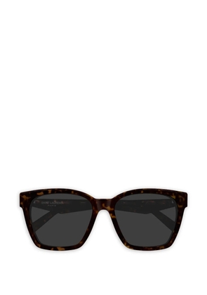 Saint Laurent Eyewear square-frame tortoiseshell sunglasses - Brown