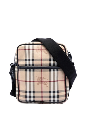 Burberry Pre-Owned 2000-2017 Haymarket Check Coated Canvas crossbody bag - Brown