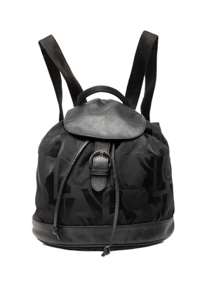 Ferragamo Pre-Owned 2000-2025 Printed Nylon backpack - Black