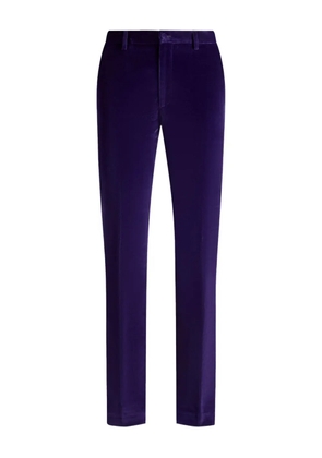 ETRO stretch velvet tailored trousers - Purple
