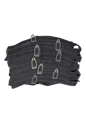 Who Decides War Bandeau studded cropped top - Blue