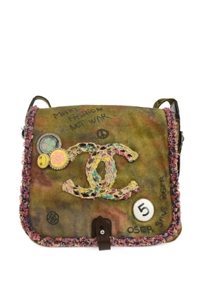 CHANEL Pre-Owned 2015 Graffiti On The Pavements shoulder bag - Green