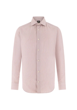 Boggi Milano striped windsor-collar shirt - Red