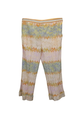 Missoni Pre-Owned zig-zag pattern trousers - Neutrals