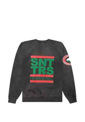 Denim Tears x Saint Mxxxxxx logo crew-neck sweatshirt - Grey