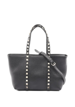 Valentino Garavani Pre-Owned 2010s Rockstud leather tote bag - Black