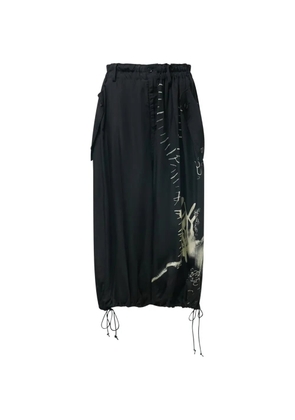 Y's flap-pocket trousers - Black