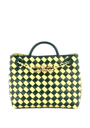 Bottega Veneta Pre-Owned Bicolor Andiamo Top Handle Bag Intrecciato Nappa satchel - Green