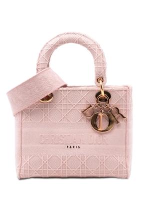 Christian Dior Pre-Owned 2020 Medium Canvas Cannage Lady D Lite satchel - Pink