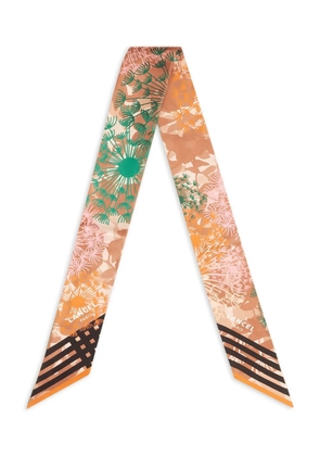 Lancel floral-print silk headband - Neutrals