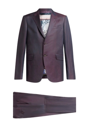 ETRO single-breasted suit - Purple