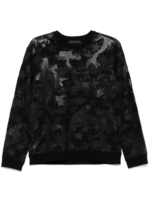 Valentino Garavani camouflage star-print sweatshirt - Black