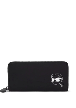 Karl Lagerfeld logo-print wallet - Black