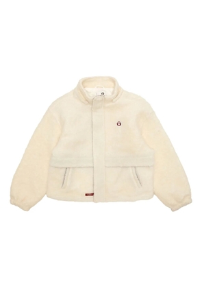 A BATHING APE® hooded embroidered jacket - Neutrals