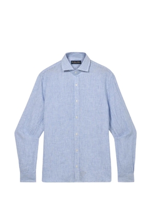 Brooks Brothers striped spread-collar shirt - Blue