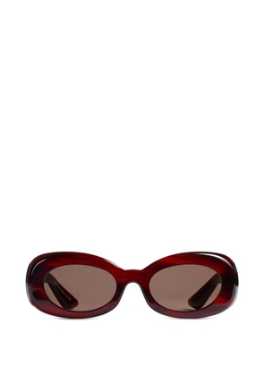 KHAITE x Oliver Peolples oval-frame sunglasses - Red