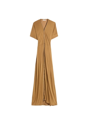 LEMAIRE zip dress - Brown