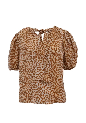 Ulla Johnson Isolda animal-print blouse - Neutrals