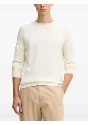 Karl Lagerfeld embossed-logo sweater - White