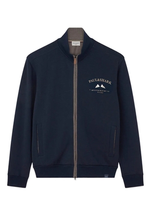 Paul & Shark embroidered zip-up sweatshirt - Blue