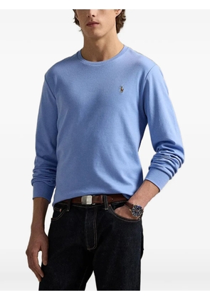Polo Ralph Lauren logo-embroidered long-sleeve T-shirt - Blue