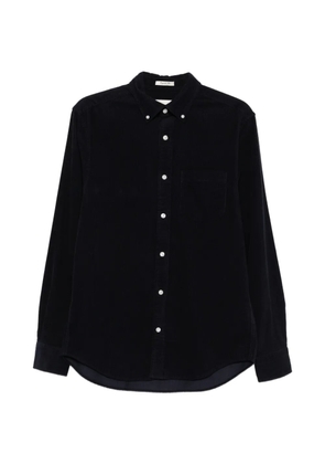 Gant corduroy-textured chest-pocket shirt - Blue