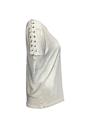 IRO lace-detail crew-neck T-shirt - White