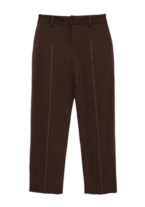 SONIA CARRASCO stitched front trousers - Brown