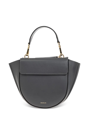 Wandler mini Hortensia flap top handle tote bag - Grey