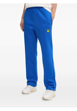 BARROW logo-patch sweatpants - Blue