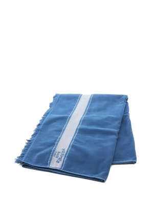 Hermès Pre-Owned 2020s PM Yachting cotton beach towel - Blue
