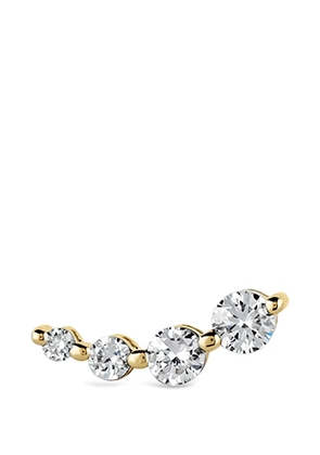Dinny Hall Shuga diamond crawler studs earrings - Gold
