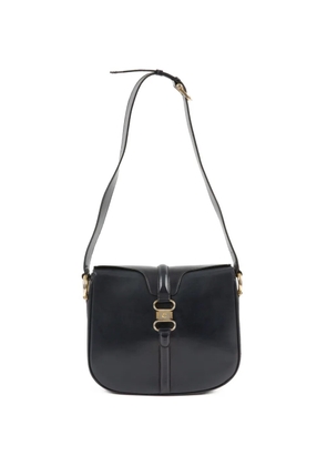 Celine Pre-Owned 1990s box leather shoulder bag - Black