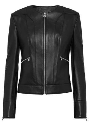 Philipp Plein leather jacket - Black
