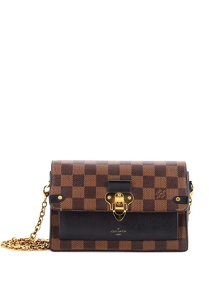 Louis Vuitton Pre-Owned Vavin Chain Wallet NM Damier with Leather crossbody bag - Brown
